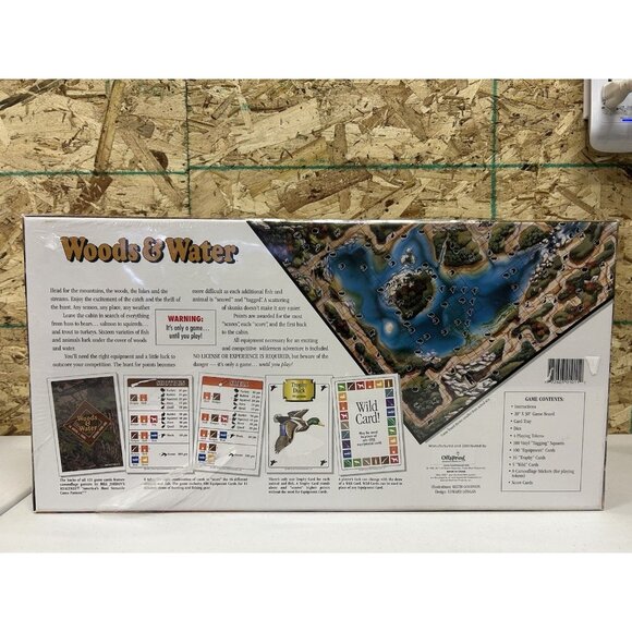 Woods & Water Board Game 1995 Hunting Fishing Adventure New Sealed Home Rock Ent - Picture 6 of 8